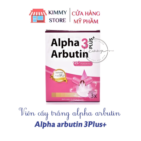 10 Viên cấy trắng alpha arbutin 3plus thái lan kích trắng