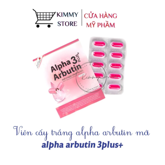 Hộp 10 viên cấy trắng alpha arbutin thái lan mẫu mới