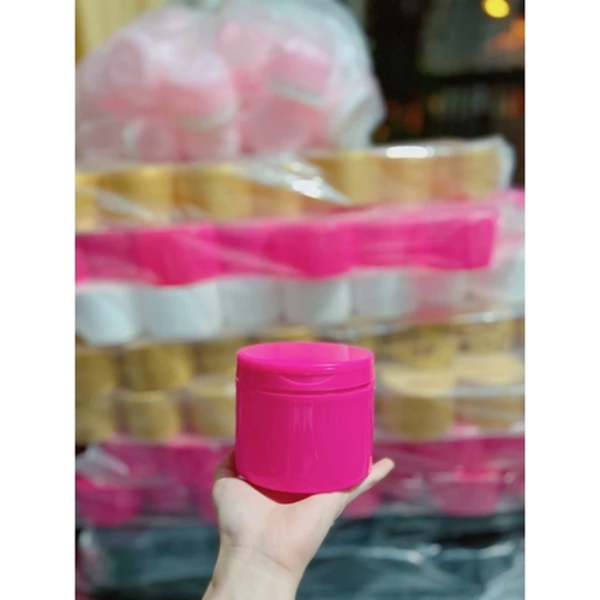 Hủ nhựa đựng kem 500g nắp bật nhựa cao cấp có seal bên trong