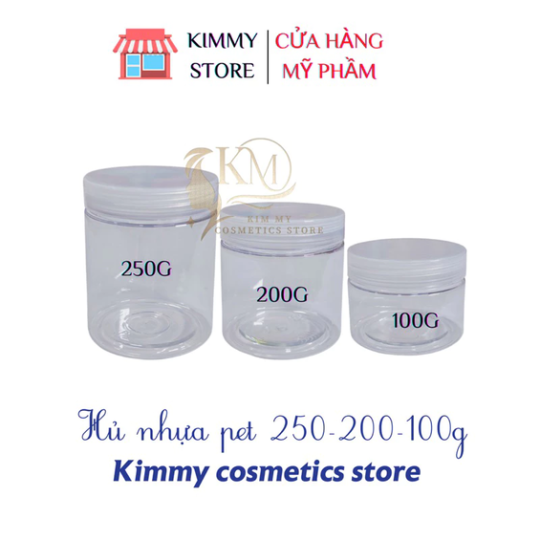 Lẻ hủ nhựa đựng kem 200g trong suốt