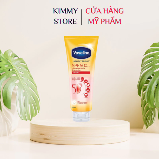 Combo dưỡng thể vaseline 50X + Viên cấy trắng alpha arbutin thái lan chính hãng