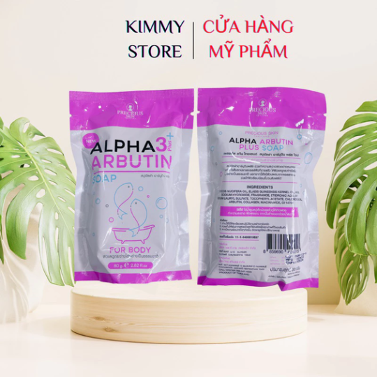 Soap xà phòng kích trắng da Alpha arbutin 3plus 80g