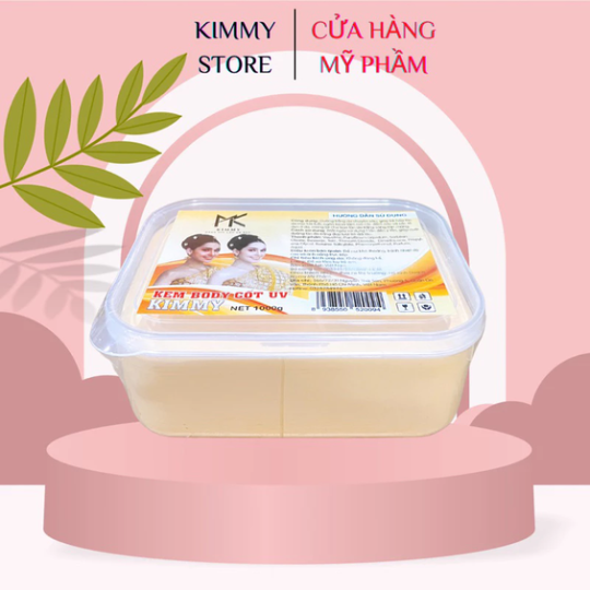 Lẻ hộp 1000g kem body cốt uv kimmy creamuv màu vàng đậm