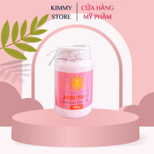 kích trắng abutine 3C3 màu hồng dạng kem lẻ hộp 200g