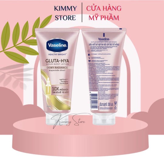 Bộ 3 vaseline gluta hya 10X và 50X chai hồng