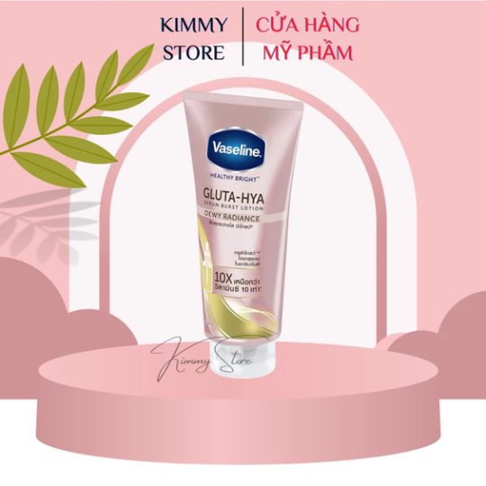 Vaseline gluta hya 10x chai 300ml màu vàng và hồng