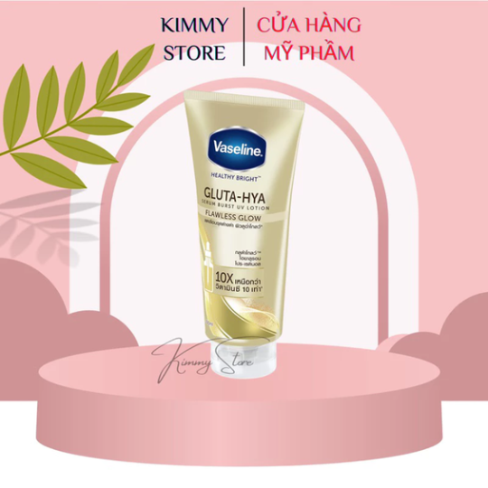 Vaseline gluta hya 10x chai 300ml màu vàng và hồng
