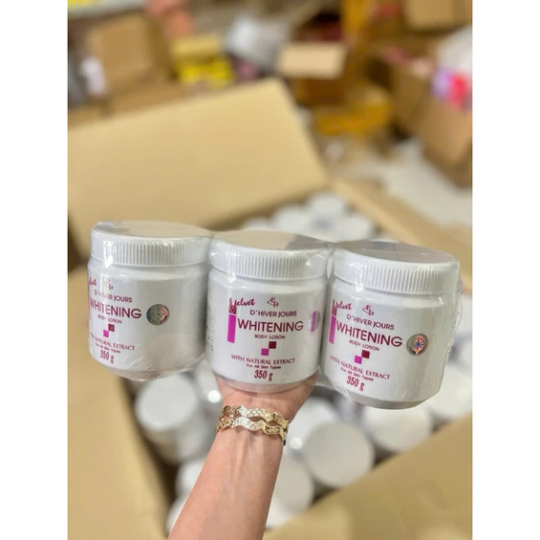 Lẻ 1 hộp 350g lotion velvet whitening chữ đỏ