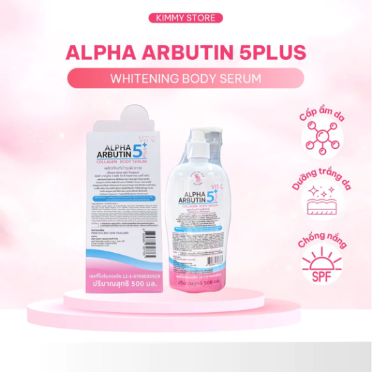 Sữa dưỡng thể trắng da alpha arbutin collagen lotion chai 500ml chuẩn thái