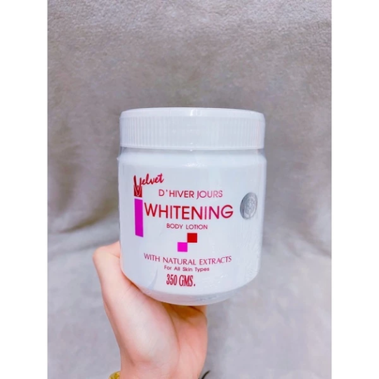 Lẻ 1 hộp 350g lotion velvet whitening chữ đỏ