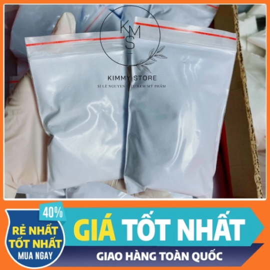 Lẻ 1 túi zip 50g bột tẩy kích trắng màu trắng