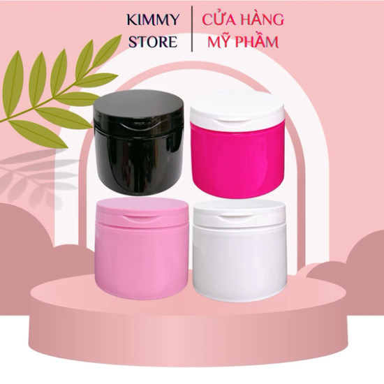 Hủ nhựa đựng kem 500g nắp bật nhựa cao cấp có seal bên trong