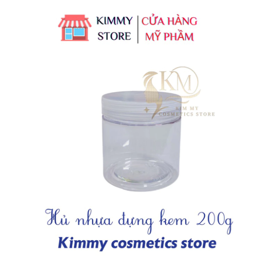Lẻ hủ nhựa đựng kem 200g trong suốt