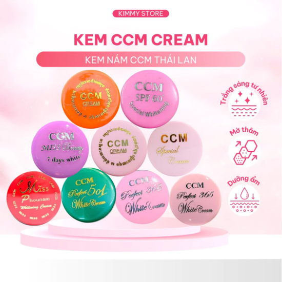 kem trắng da mờ nám CCM thái lan