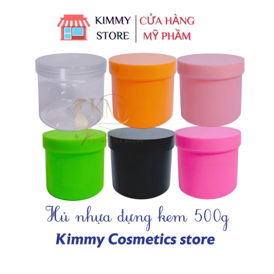 Hủ đựng kem 500g đủ màu