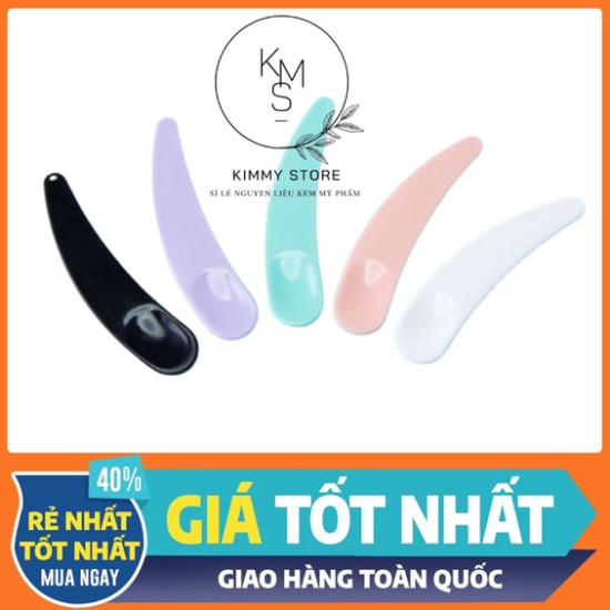 Muỗng que nhựa múc lấy kem mini nhiều màu