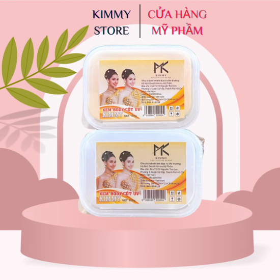 Kem body cốt uv kimmy thái nhỏ 100g màu vàng và trắng