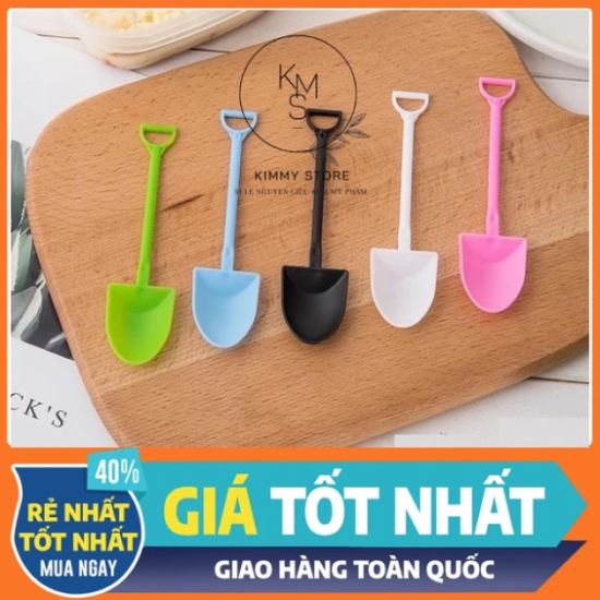 Combo 50 xẻng nhựa múc kem đủ màu