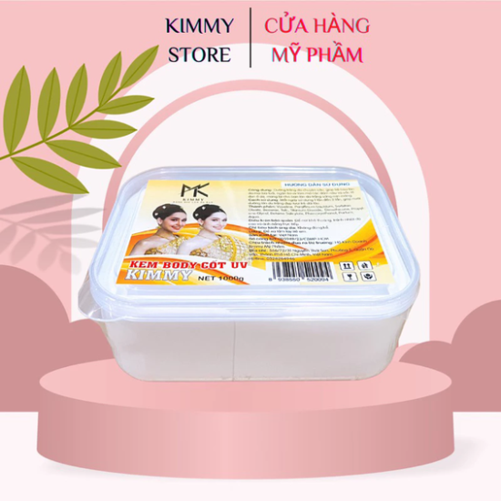 Lẻ 1 hộp 1kg kem body cốt uv kimmy màu trắng