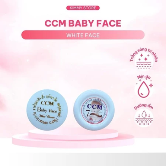 Kem CCM BABY FACE WHITE CREAM hổ trợ dưỡng sáng da