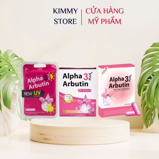 Túi 10 viên cấy trắng alpha Arbutin 3 plus UV