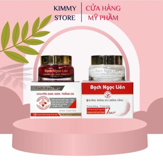 Bộ đôi kem bạch ngọc liên dưỡng trắng da mờ nám chống nắng