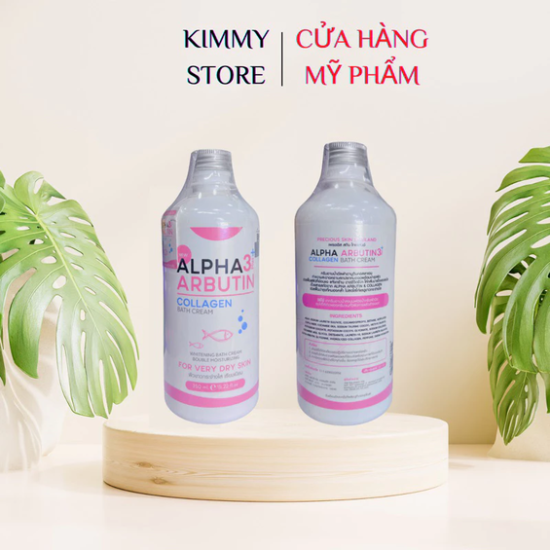 Sữa tắm dưỡng trắng da alpha arbutin Thái lan 350ml