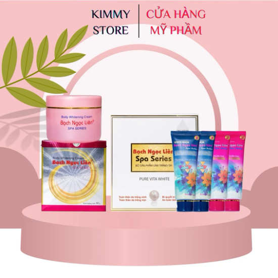 01 Bộ kem bạch ngọc liên và Tắm trắng bạch ngọc liên spa series