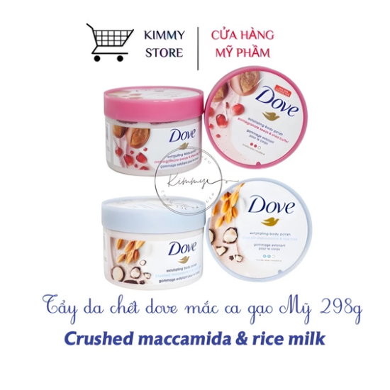 Tẩy tế bào chết Dove lựu đỏ Exfoliating Body Polish Scrub 298g