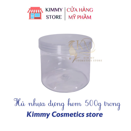 Hủ đựng kem 500g trong suốt