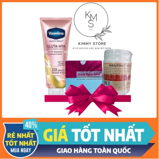 Bộ kem tẩy bạch ngọc liên xanh
