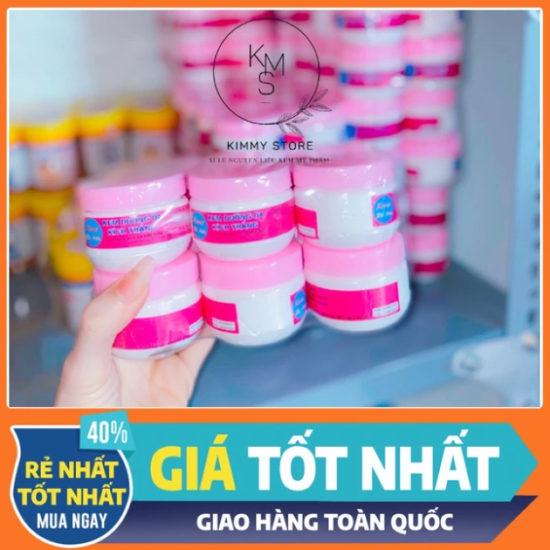 Lẻ hộp kem kích trắng nắp màu hồng