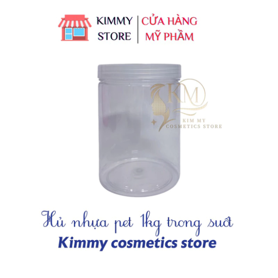 Lẻ hủ đựng kem 1kg nhựa pet trong suốt