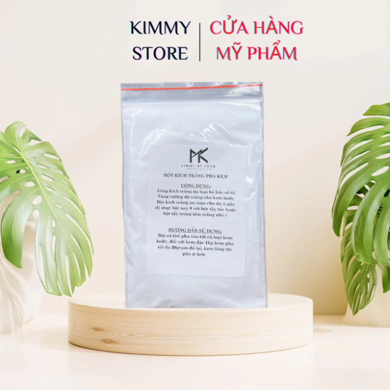 Lẻ 1 túi zip 50g bột tẩy kích trắng màu trắng