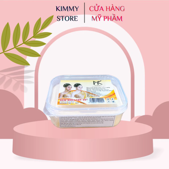 Kem body cốt uv kimmy thái nhỏ 100g màu vàng và trắng